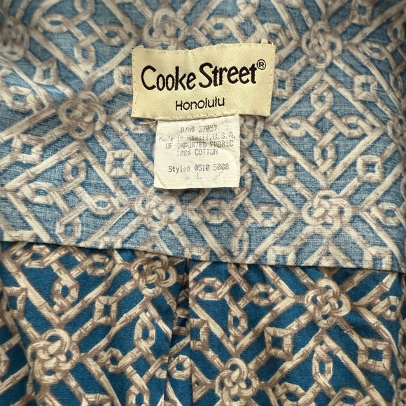 COOKE STREET Aloha Hawaiian Collared Shirt Men L Large - Picture 5 of 6